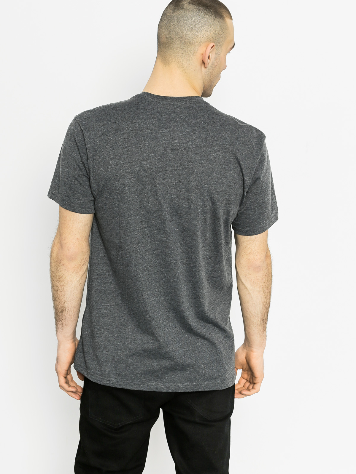 Fox T-shirt Looped Out (heather black)