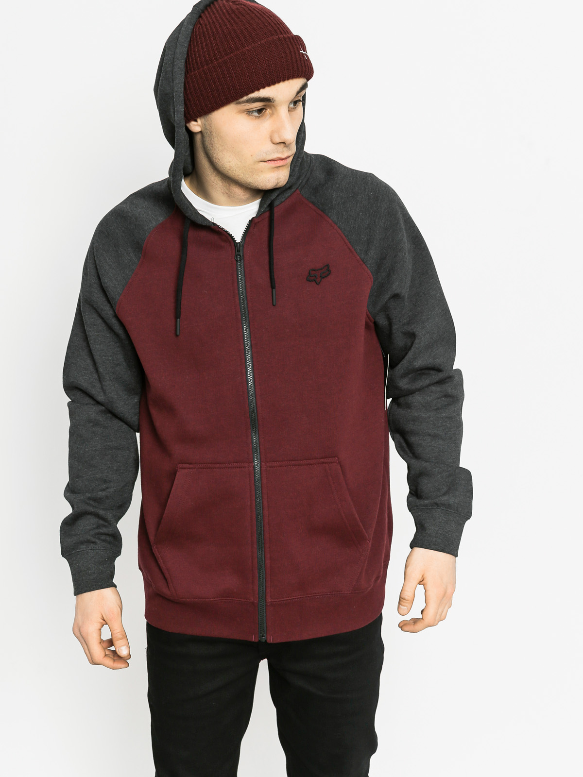 Fox Hoodie Legacy ZHD (heather burgundy)