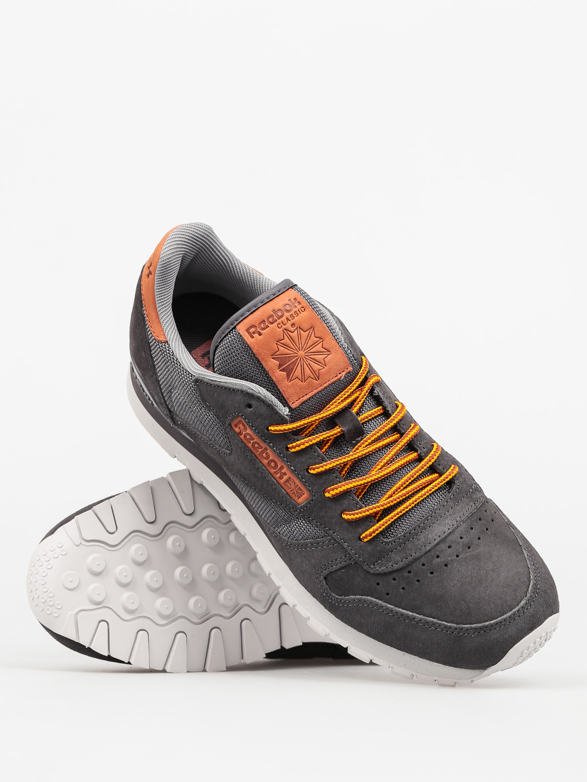 Reebok Shoes Cl Leather Ol (ash grey/steel/blue)