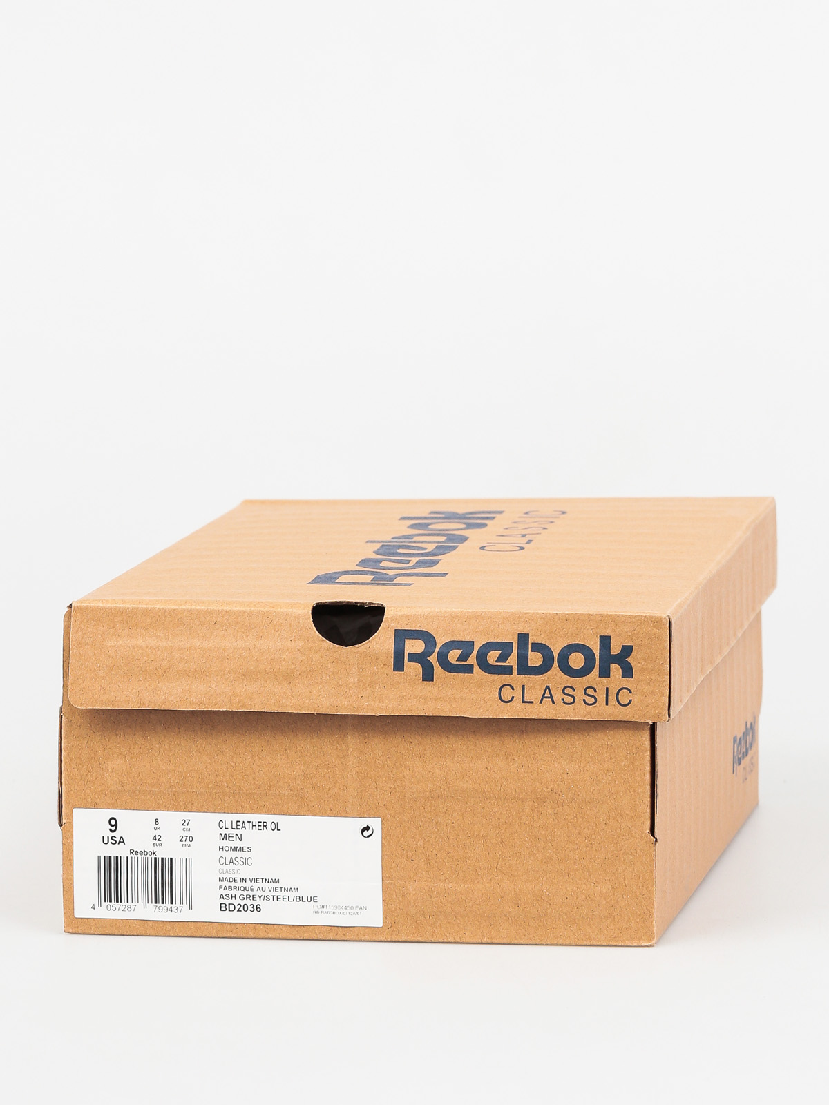 Reebok Shoes Cl Leather Ol (ash grey/steel/blue)