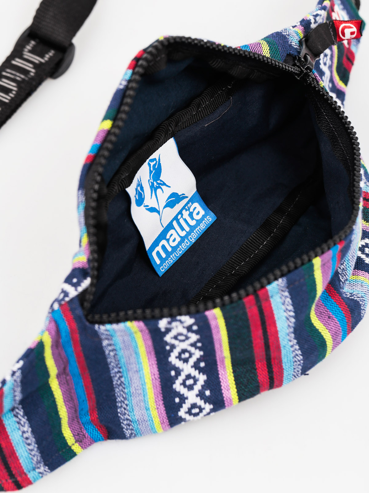 Malita Gürteltasche Aztek (white/navy)