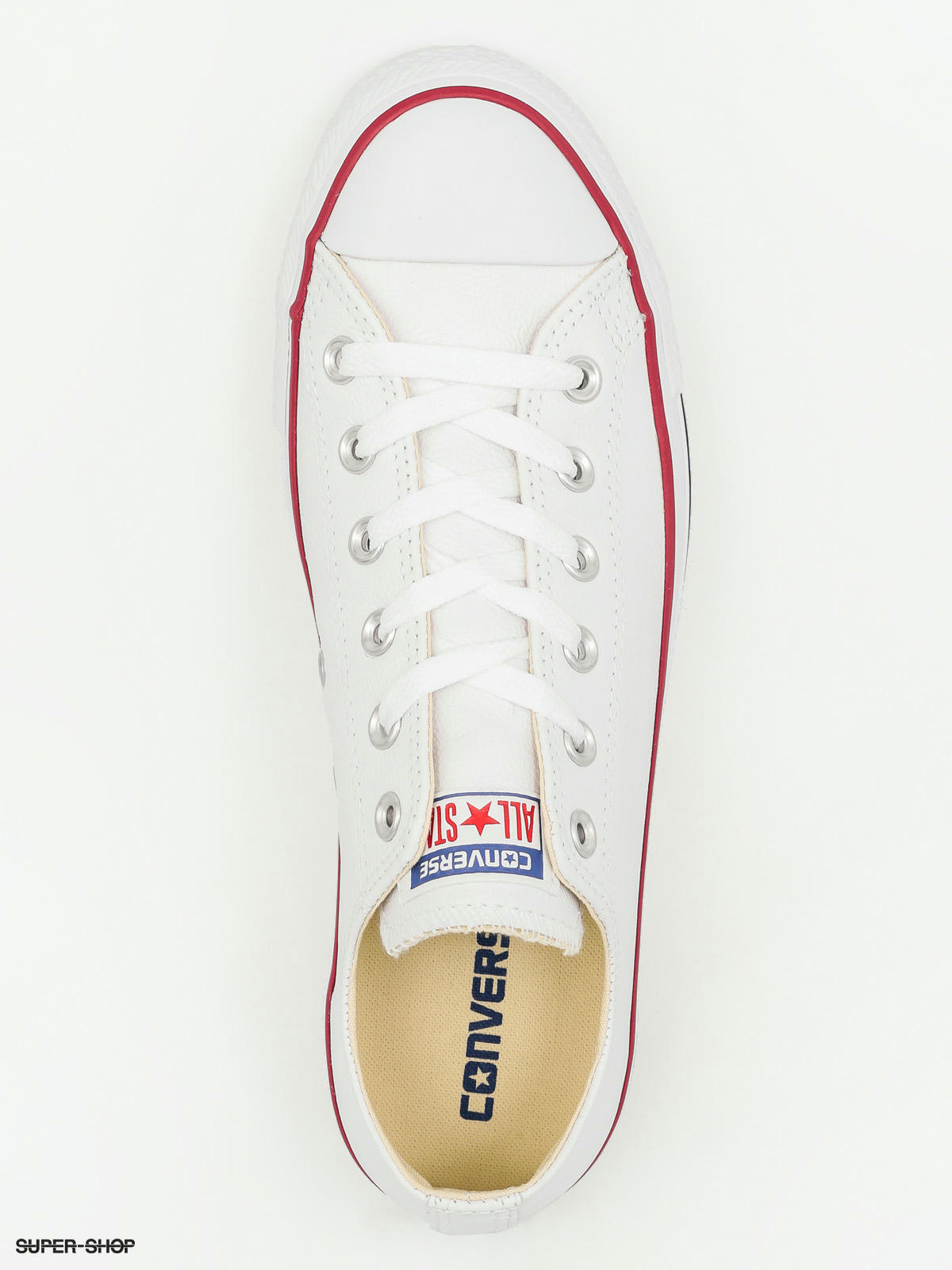 white flat converse