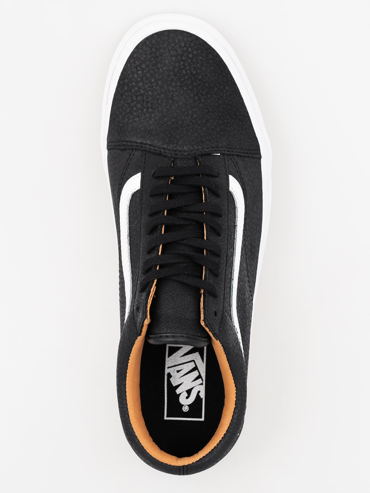 Vans old skool premium leather outlet black