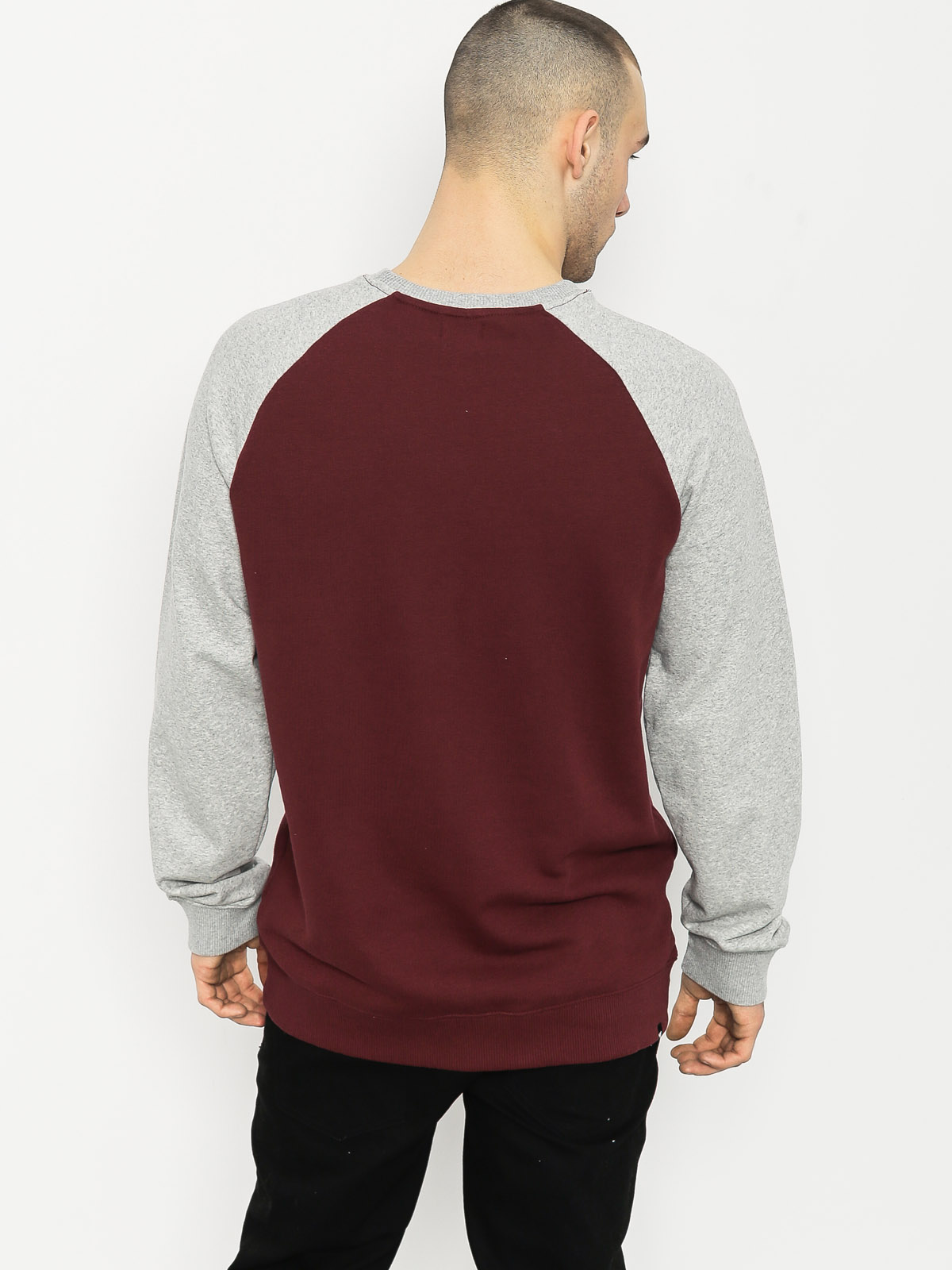 DC Sweatshirt Rebuilt (burgundy/grey)