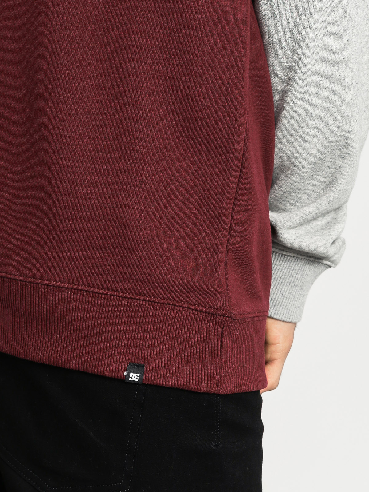 DC Sweatshirt Rebuilt (burgundy/grey)