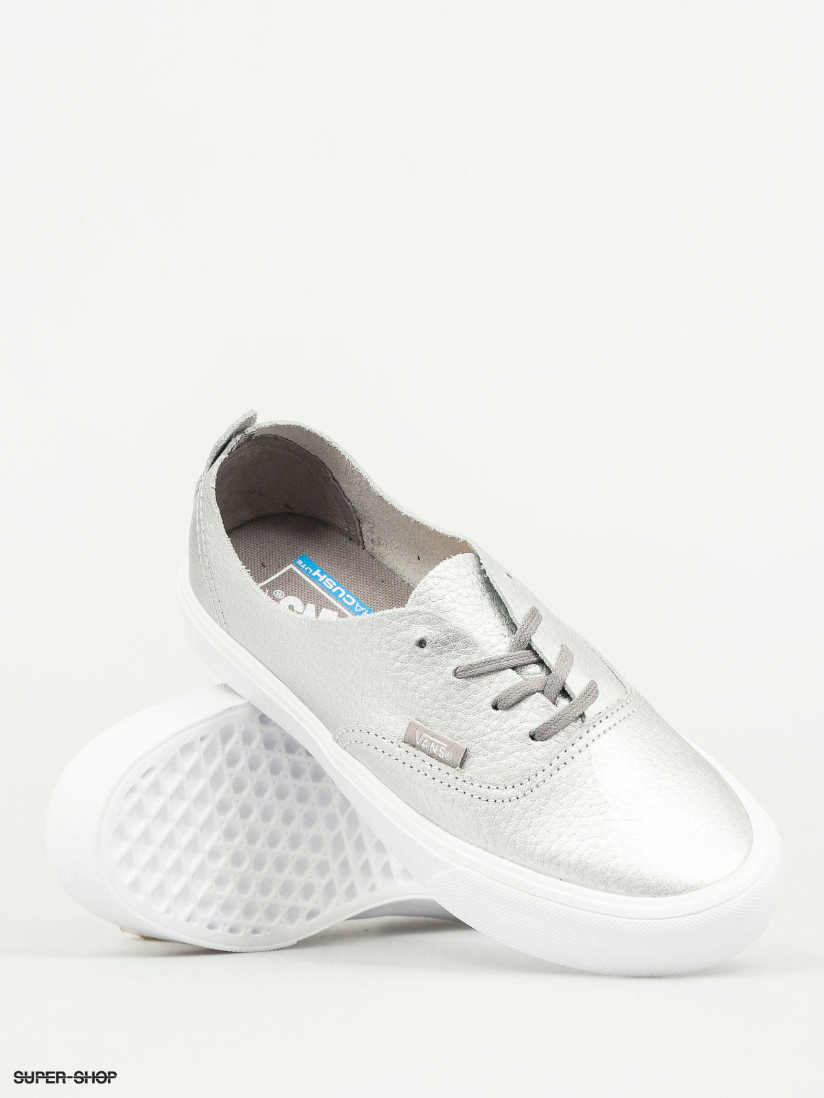 Silver 2025 leather vans