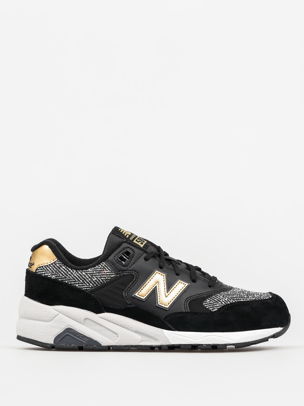 new balance 580 black leather