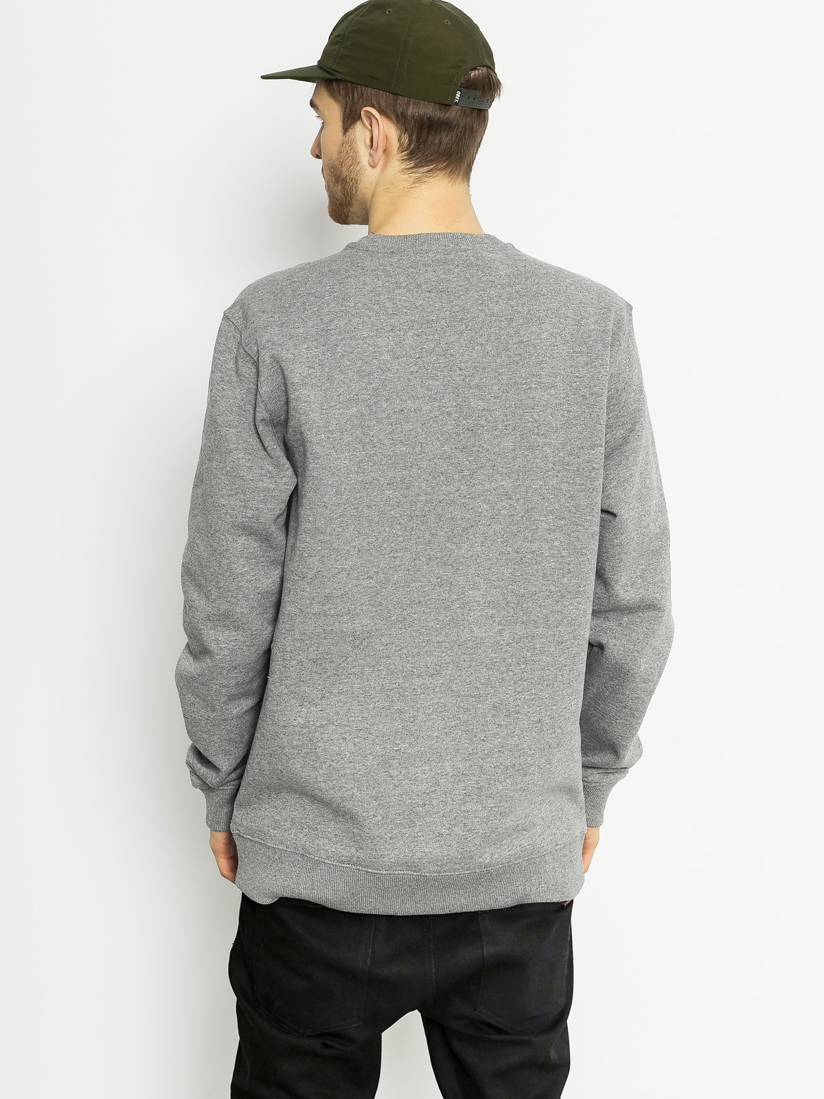 Vans Sweatshirt Off The Wall (concrete heather/baltic decay palm)