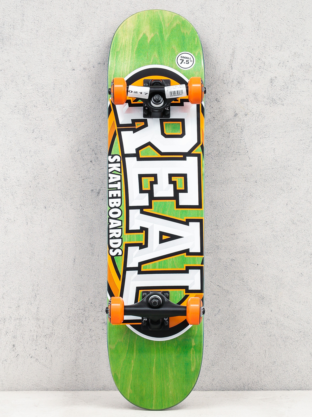 Real Skateboard Alumni Small (green/orange)