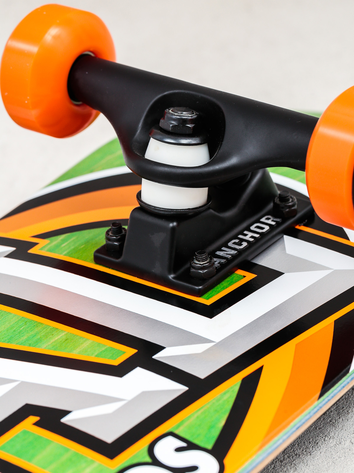 Real Skateboard Alumni Small (green/orange)