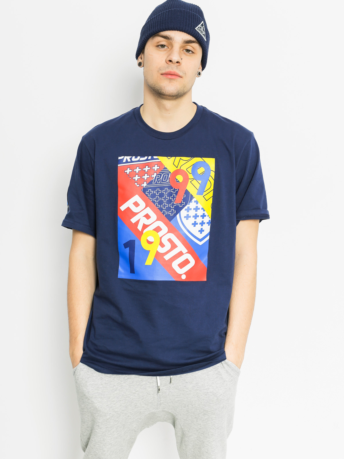 Prosto T-Shirt Cubic (navy)