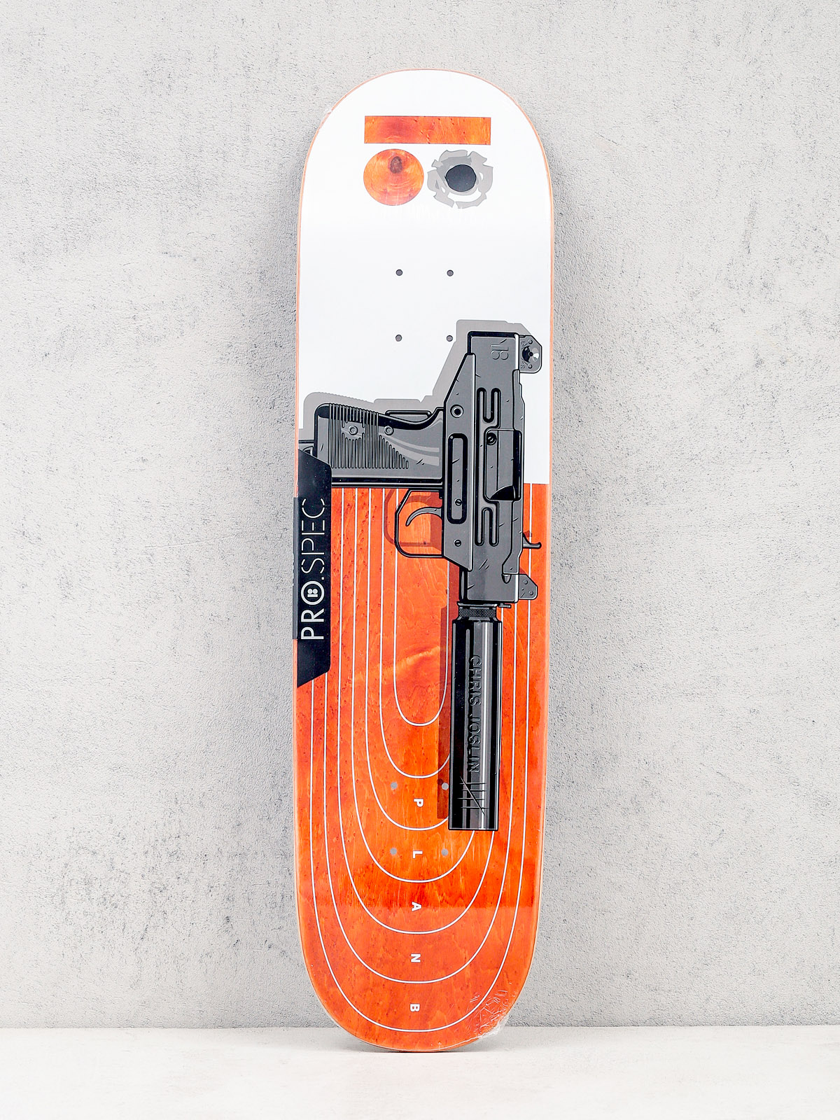 Plan B Deck Chris Joslin Heat (white/orange/grey)