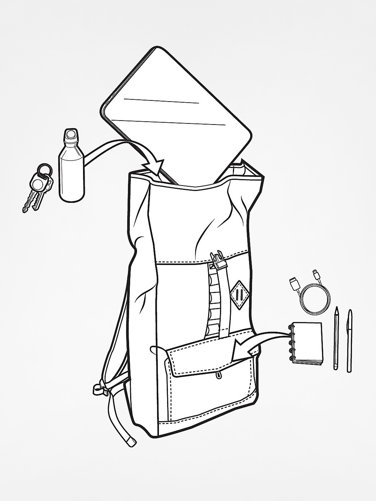 Burton Rucksack Export (tandori ripstop)