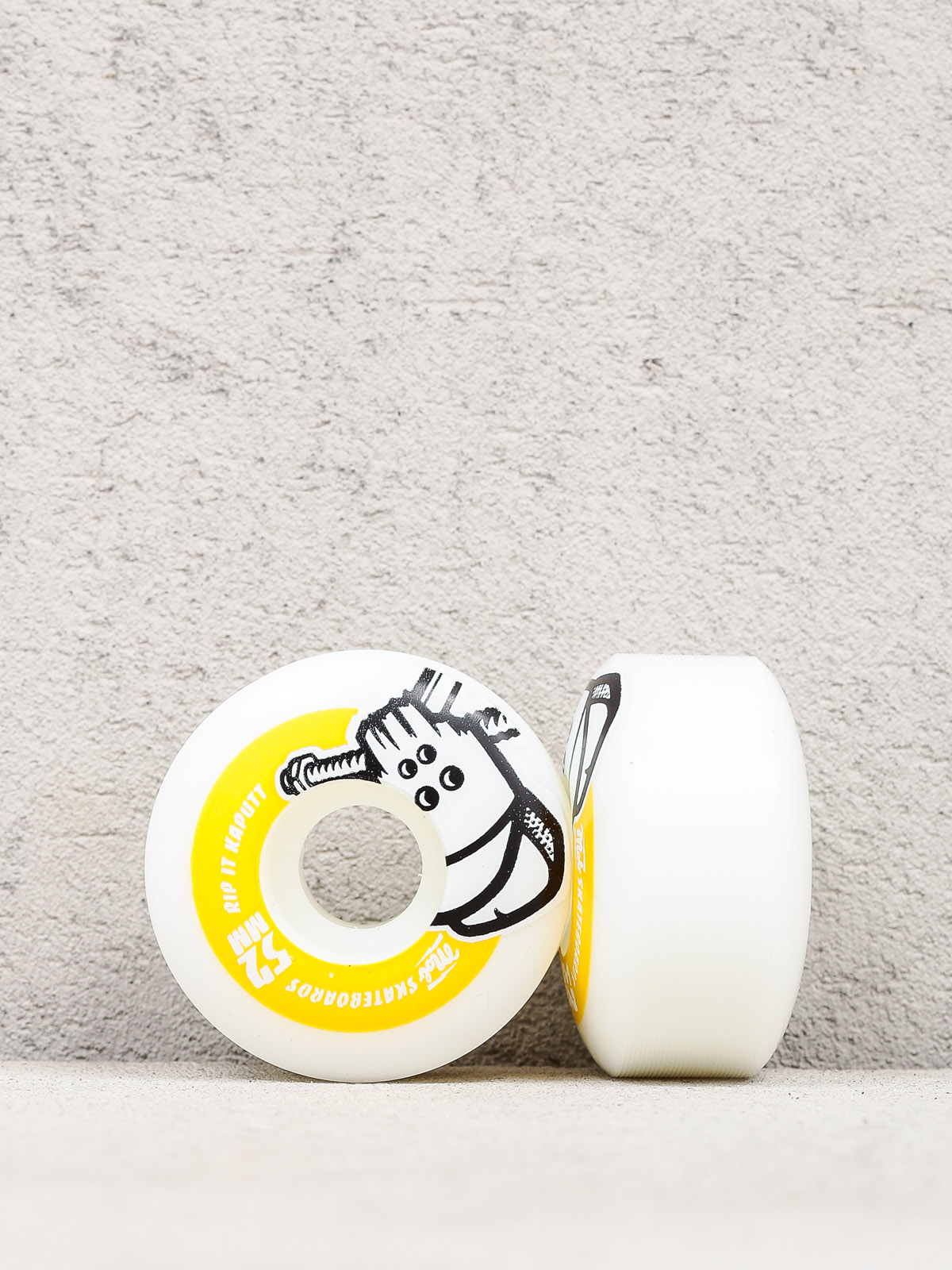 Mob Skateboards Rollen Skull (white/yellow)