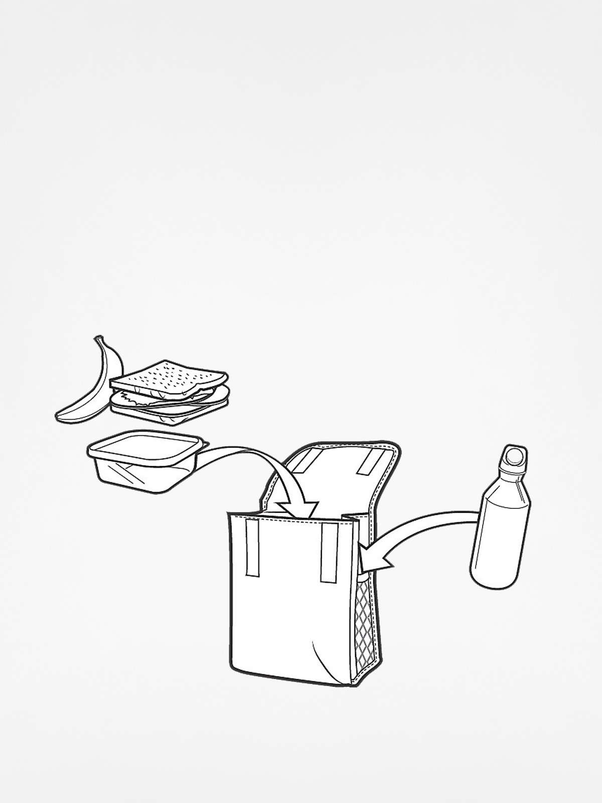 Burton Lunch Sack (tropical print)