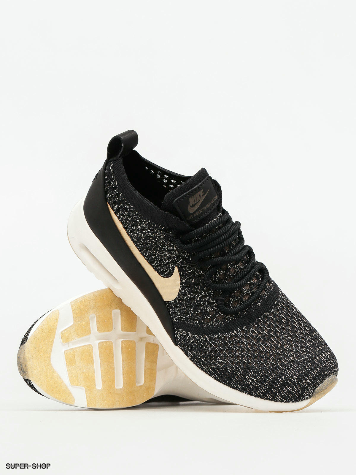 nike air max thea black and gold
