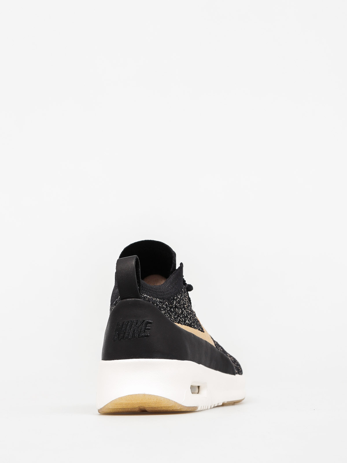 Nike Air Max Thea Ultra Flyknit Metallic Shoes Wmn (black/mtlc gold star ivory)