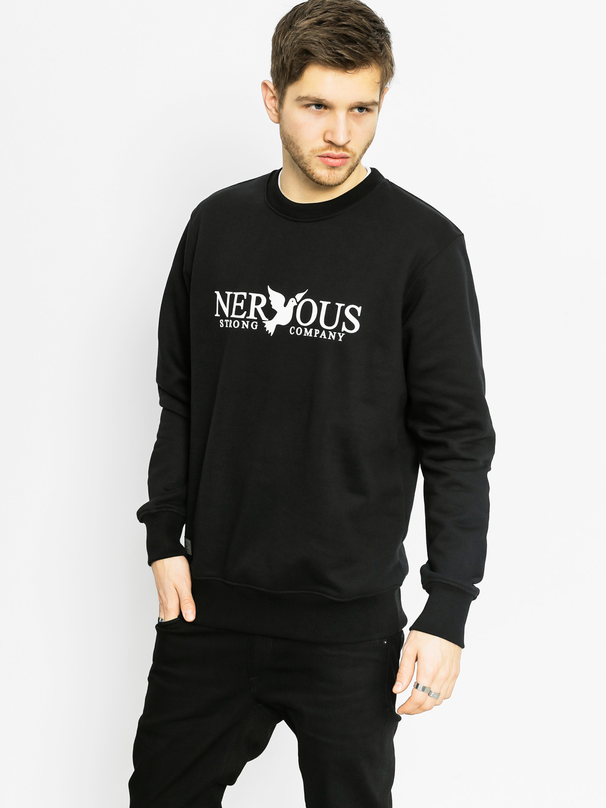 Nervous Sweatshirt Classic Crew (black)