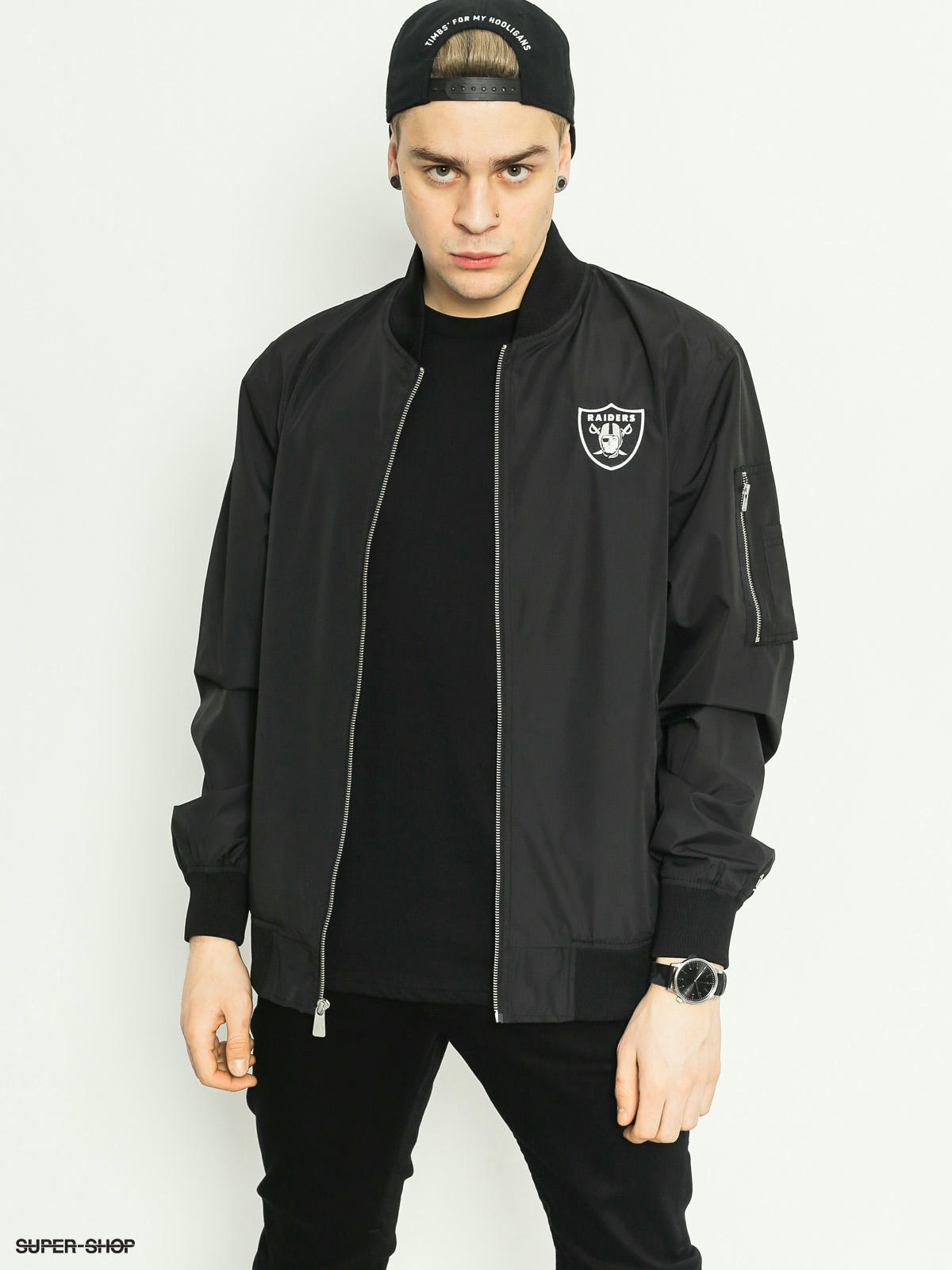 New Era Jacket Concrete Bomber Oakland Raiders (black)