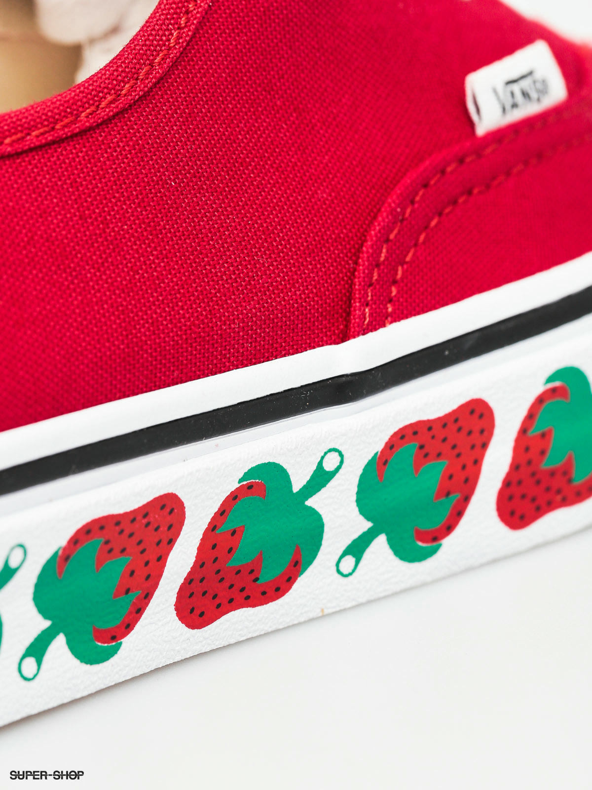 vans authentic strawberry tape green