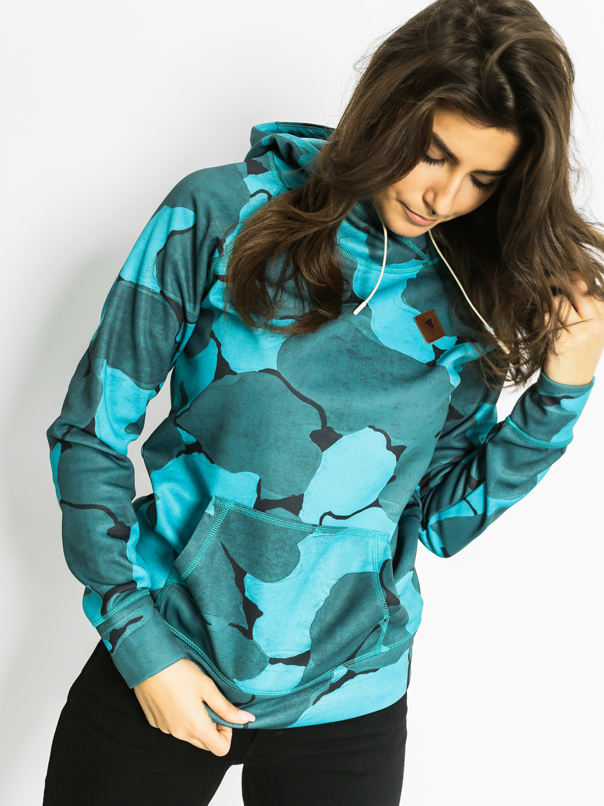 Womens Burton Active sweatshirt z kapturem Heron HD (everglade pond camo)