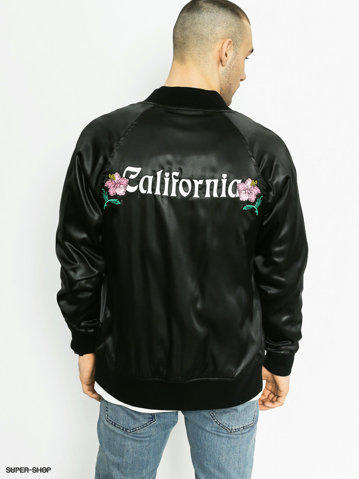 Stussy Jacket California Satin (black)