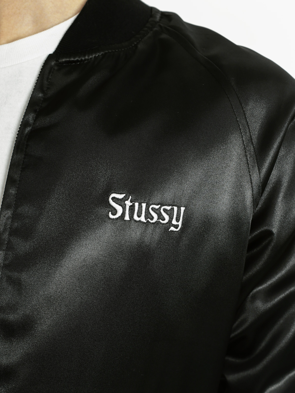 Stussy Jacket California Satin (black)