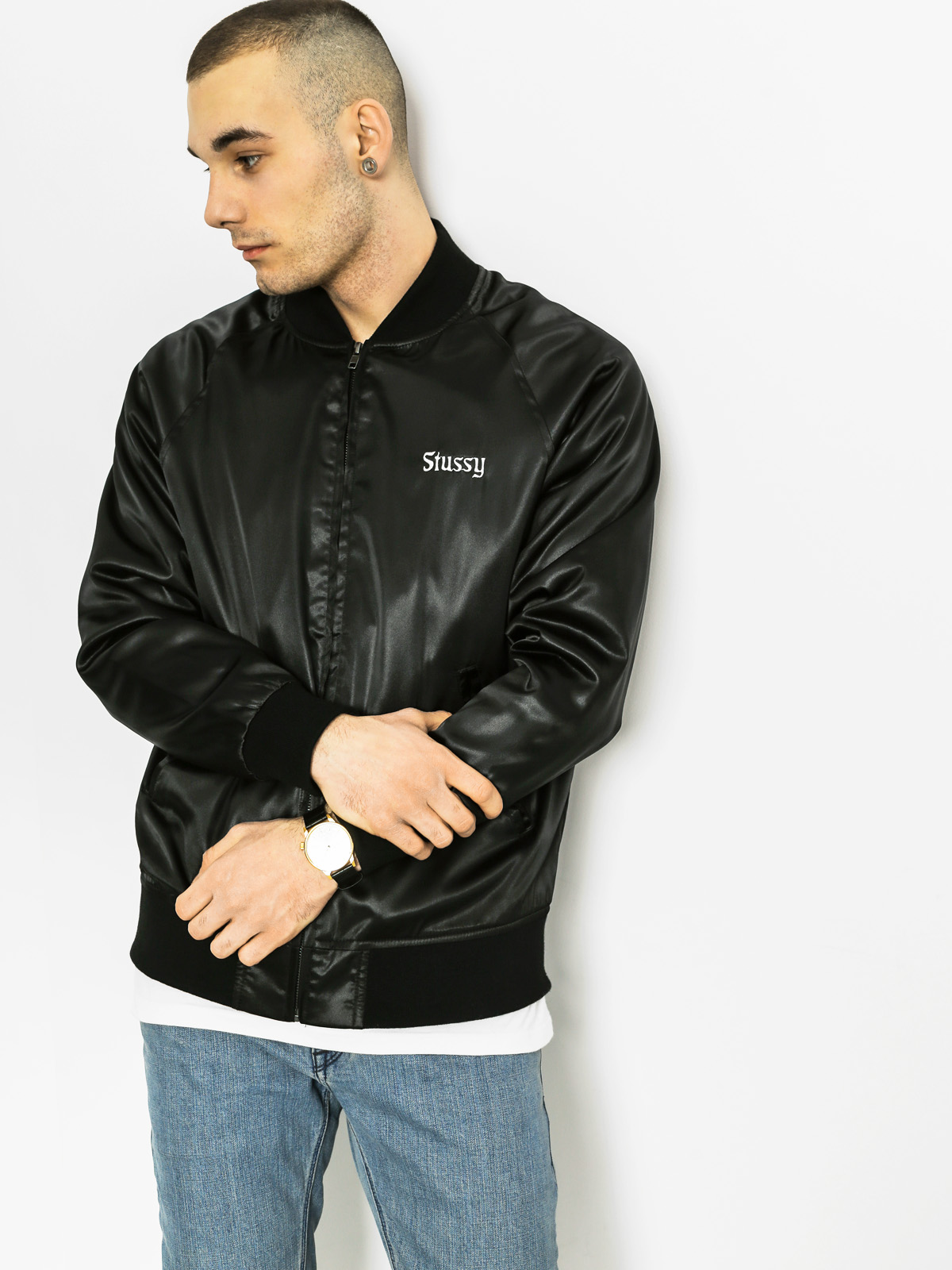 Stussy Jacket California Satin (black)