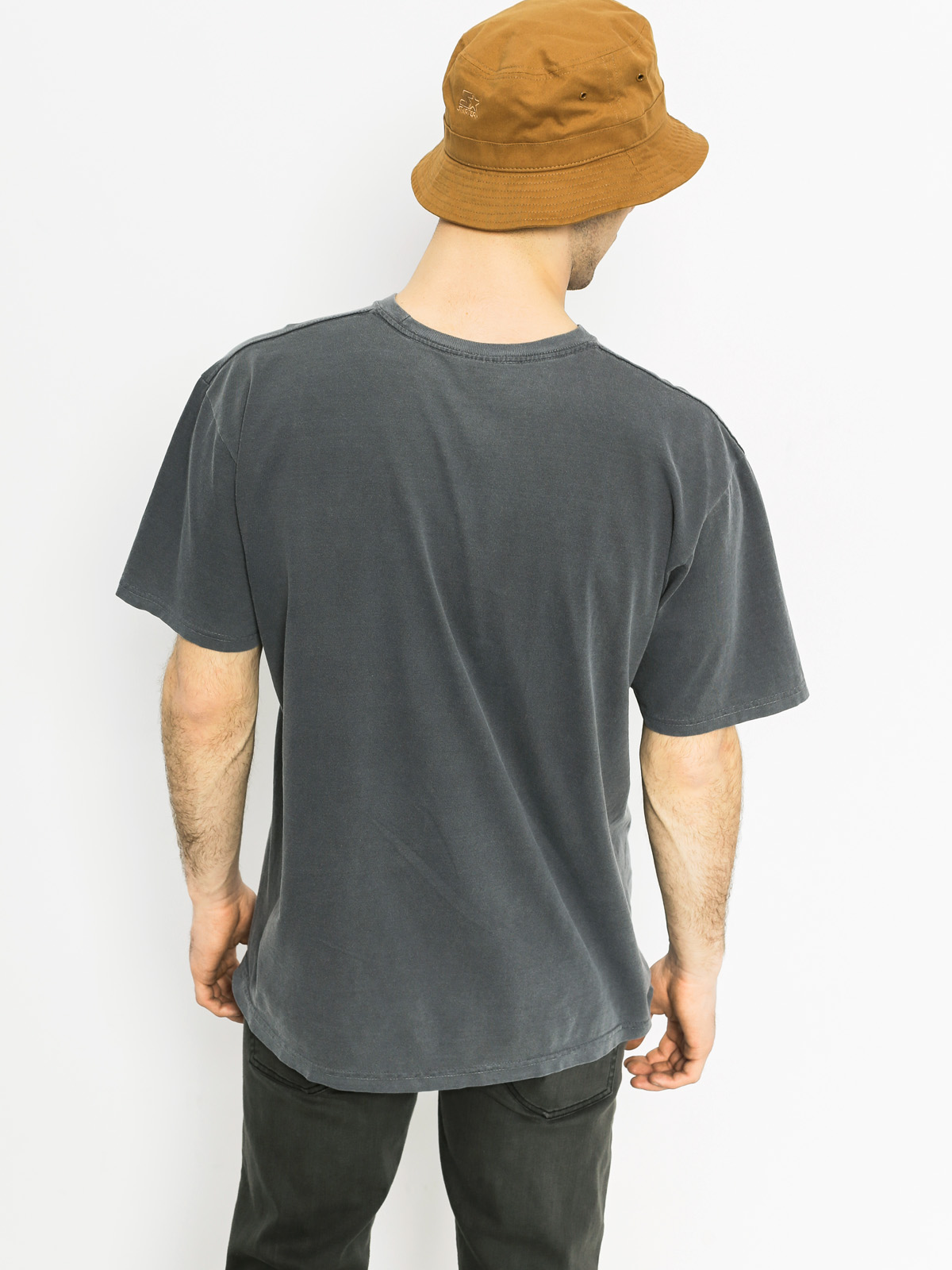 Stussy T-shirt Classic Roots Pig Dye Pkt - grey (black)