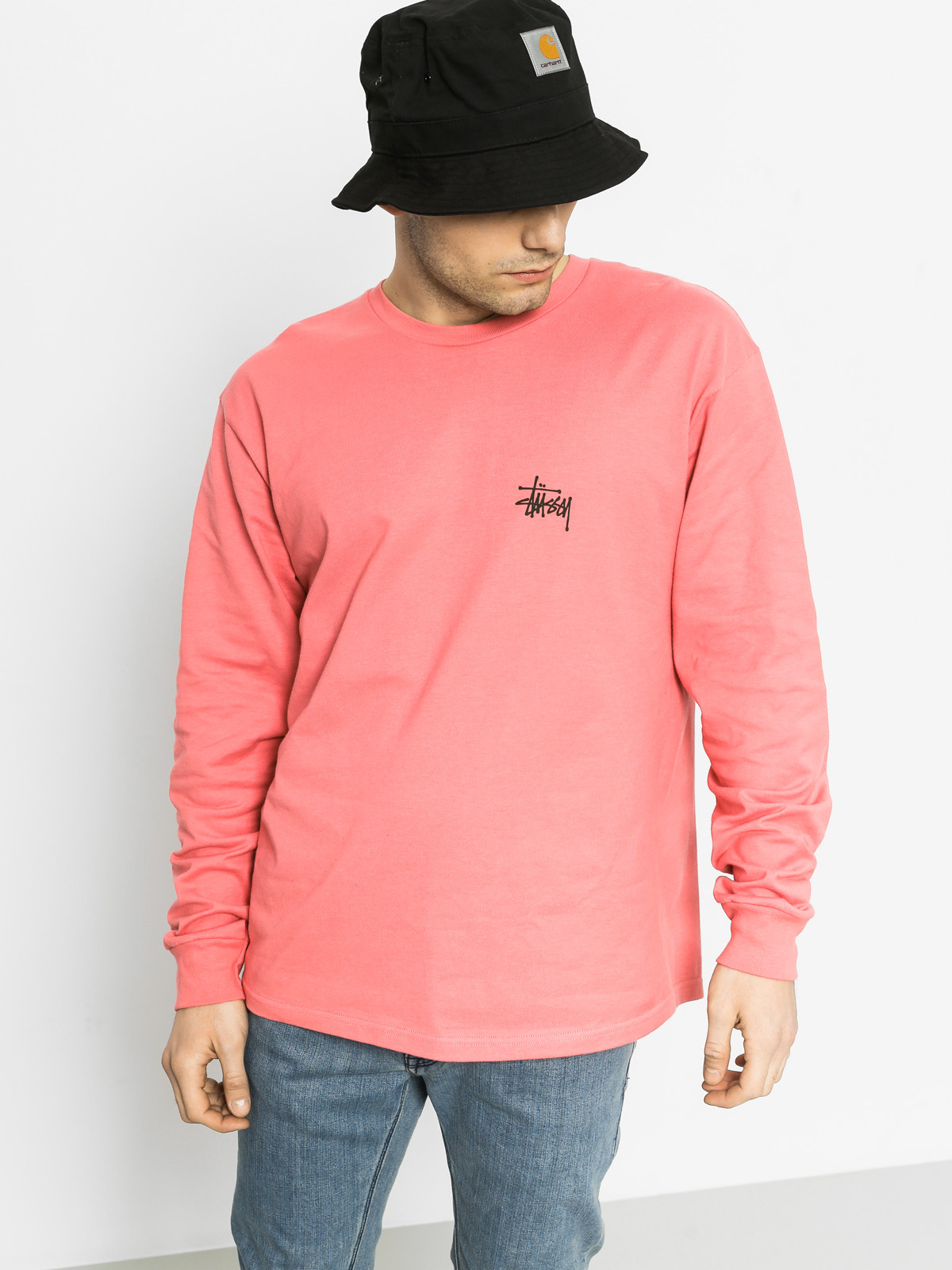 stussy pink long sleeve