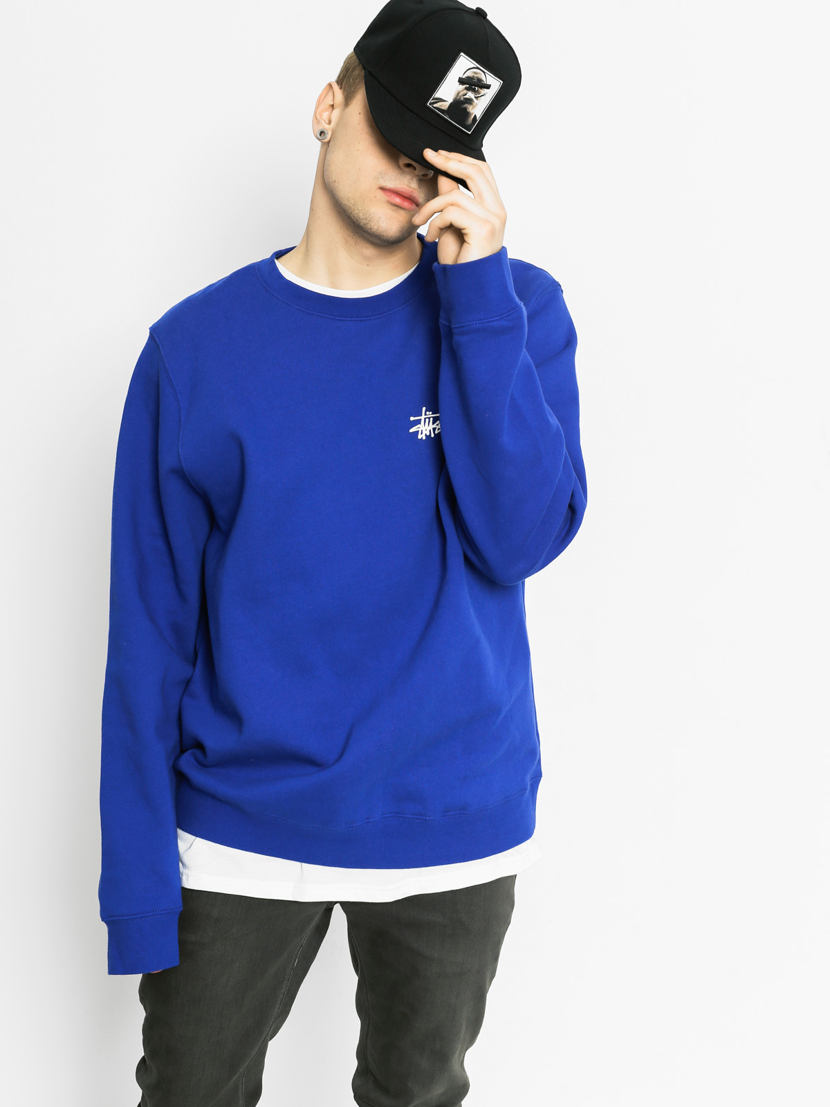 Stussy Sweatshirt Basic (dark blue)