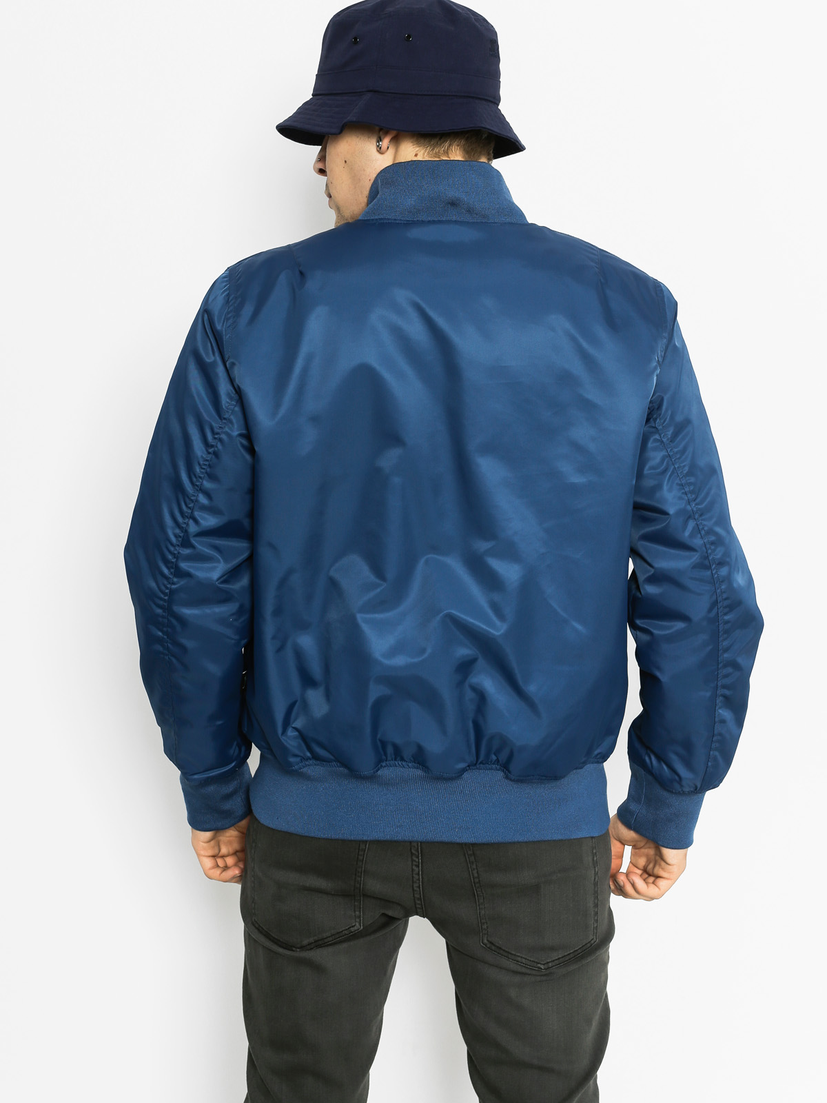 stussy flight satin bomber jacket