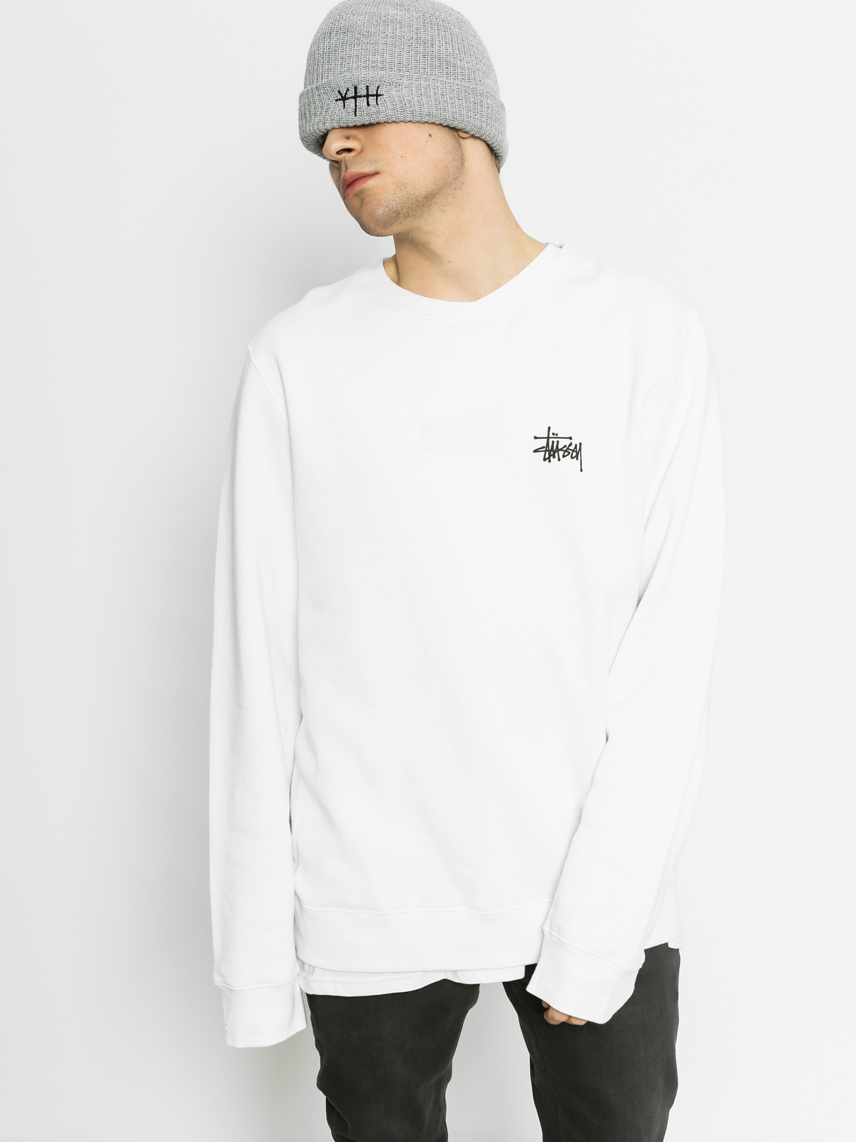 Stussy Sweatshirt Basic (white)