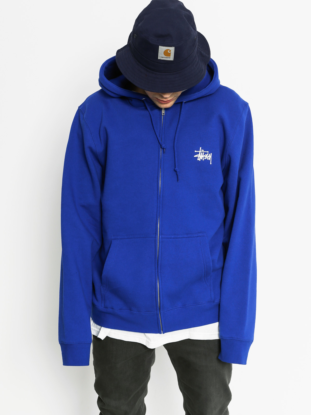 Stussy Hoodie Basic ZHD (dark blue)