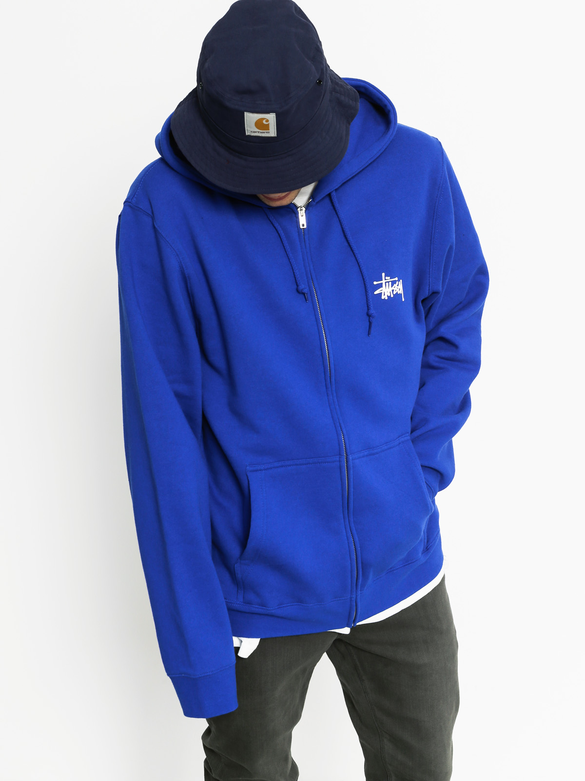 Stussy Hoodie Basic ZHD (dark blue)