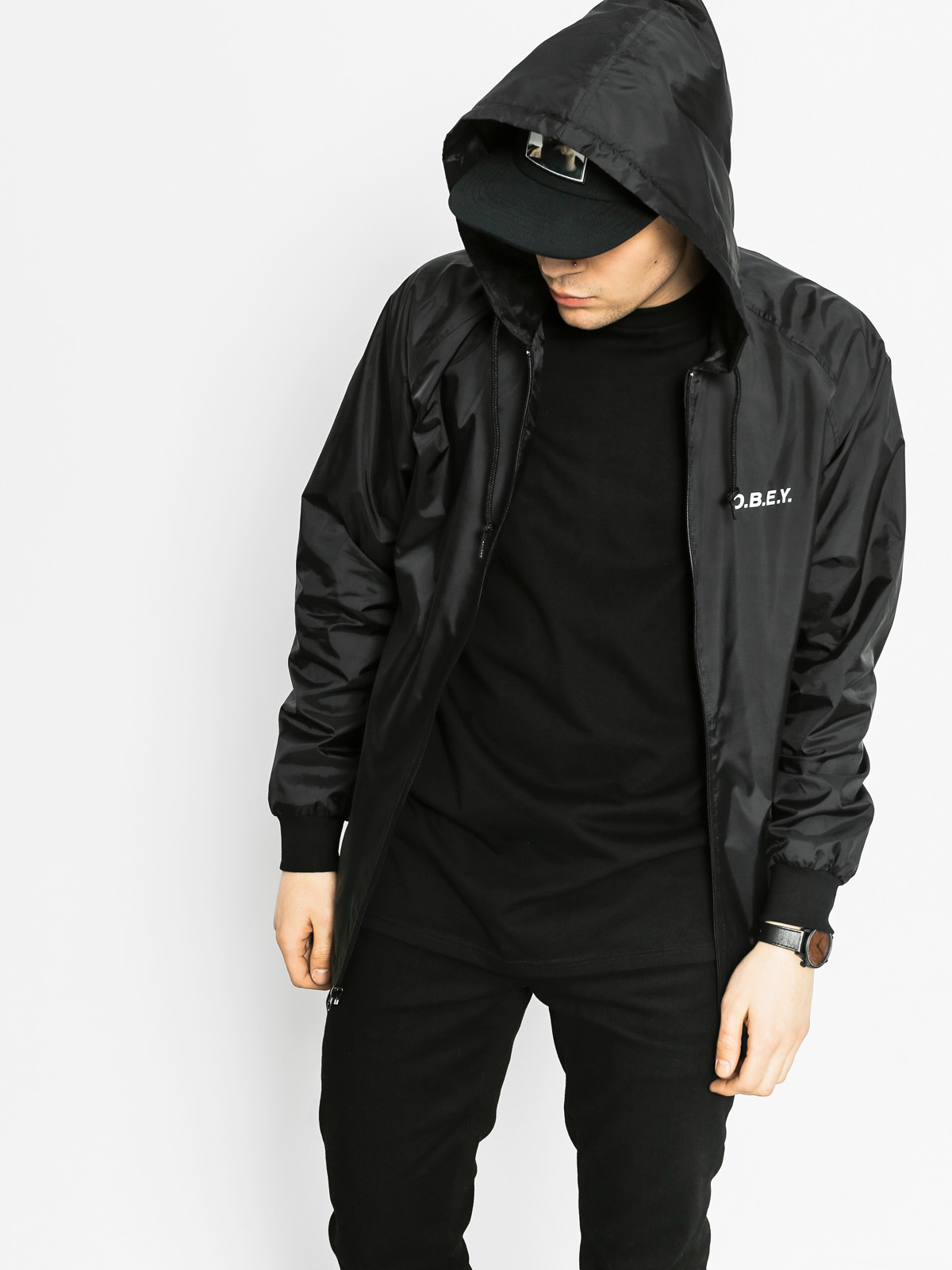 OBEY Jacket O B E Y (black)