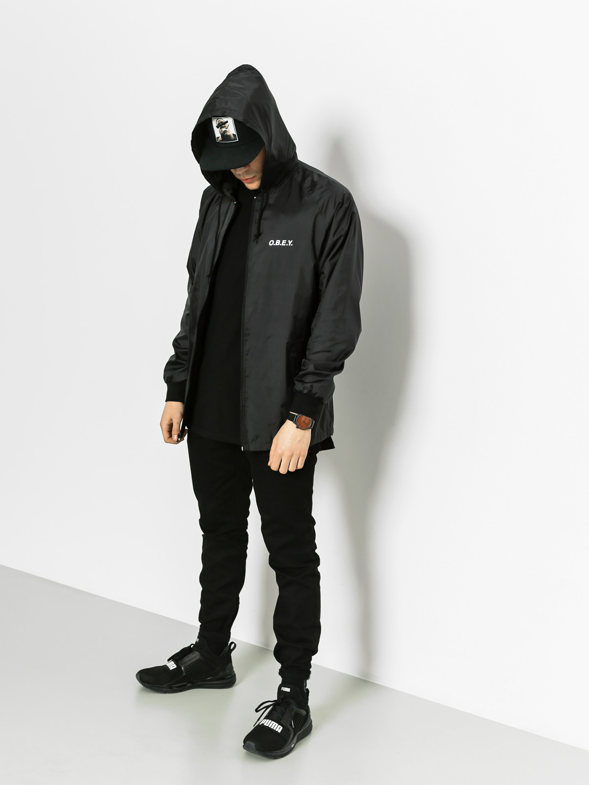 OBEY Jacket O B E Y (black)
