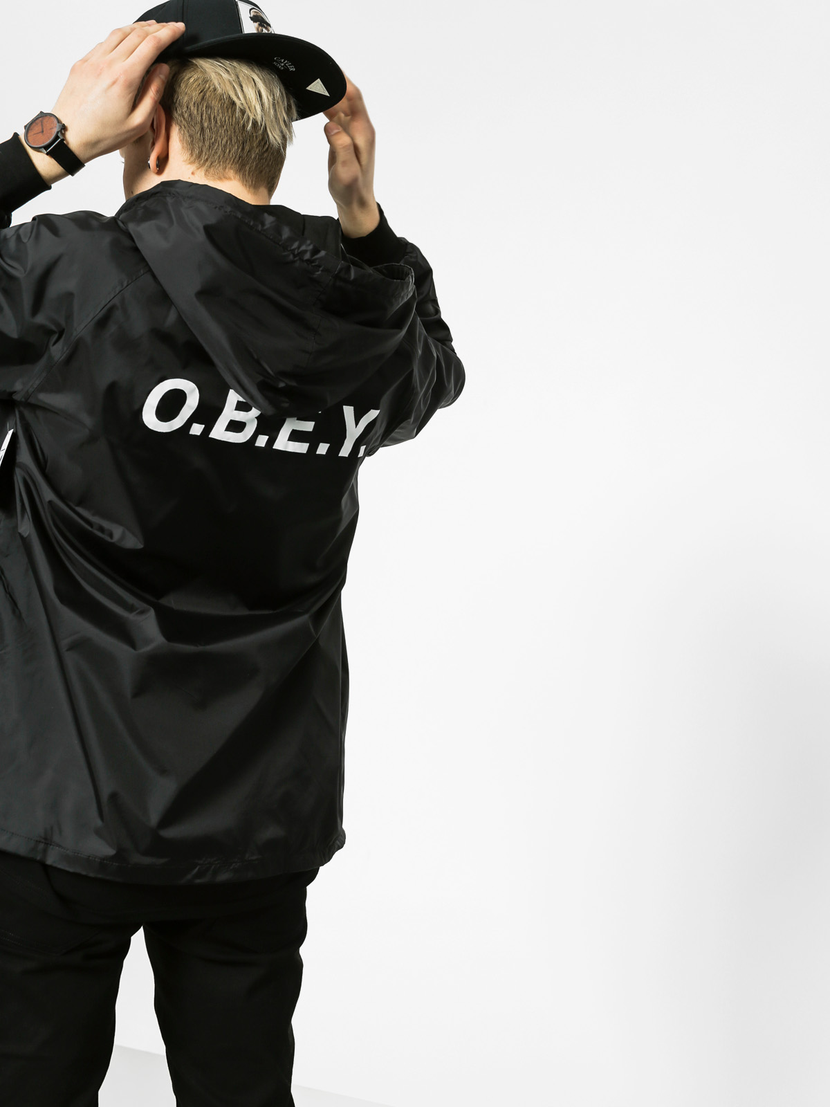 OBEY Jacket O B E Y (black)