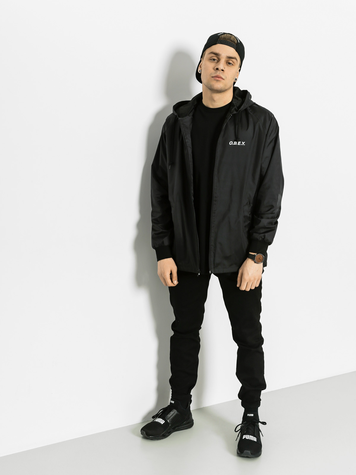 OBEY Jacket O B E Y (black)