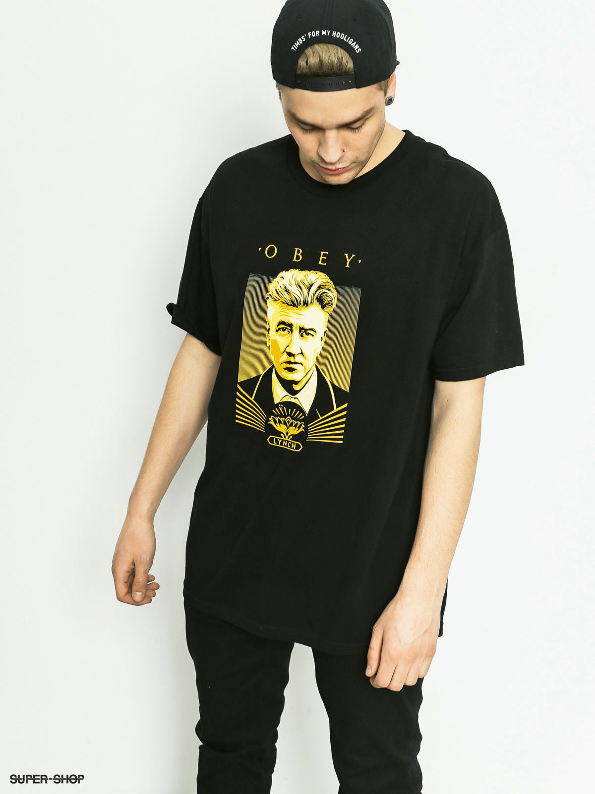 Obey T Shirt David Lynch Black