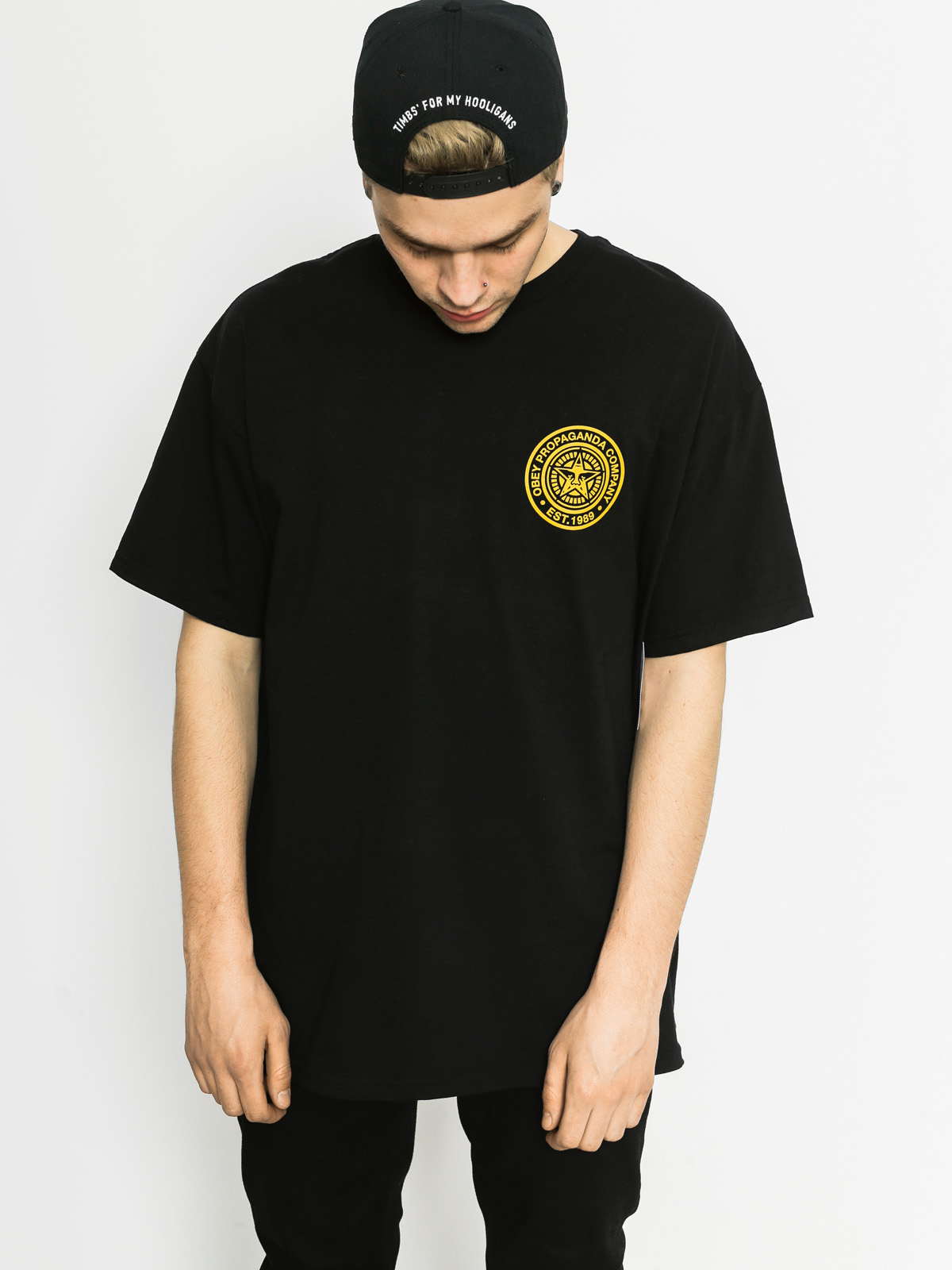 OBEY T-Shirt Obey Propaganda Company (black/gold)