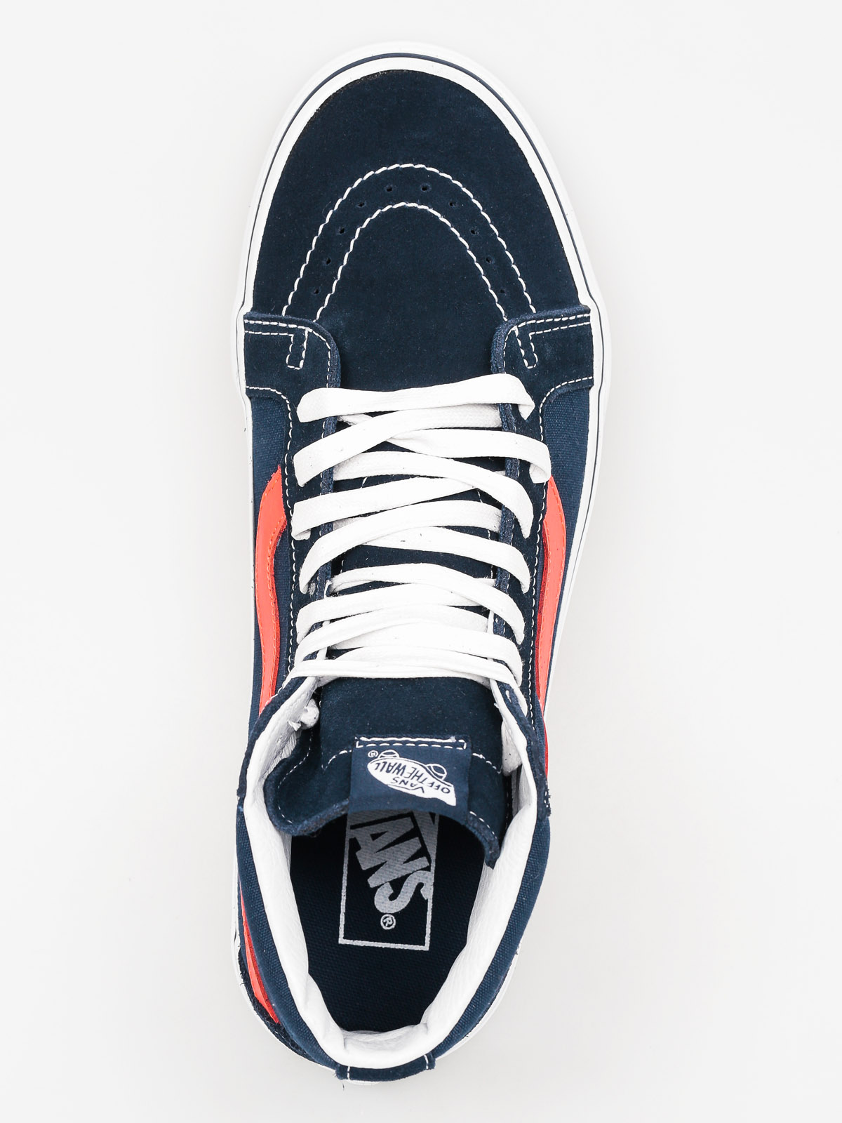 Vans Neon Sk8 Hi Reissue Shoes (Neon Leather) Dress Blues Vans Neon Sk8 Hi Reissue Shoes (Neon Leather) Dress Blues