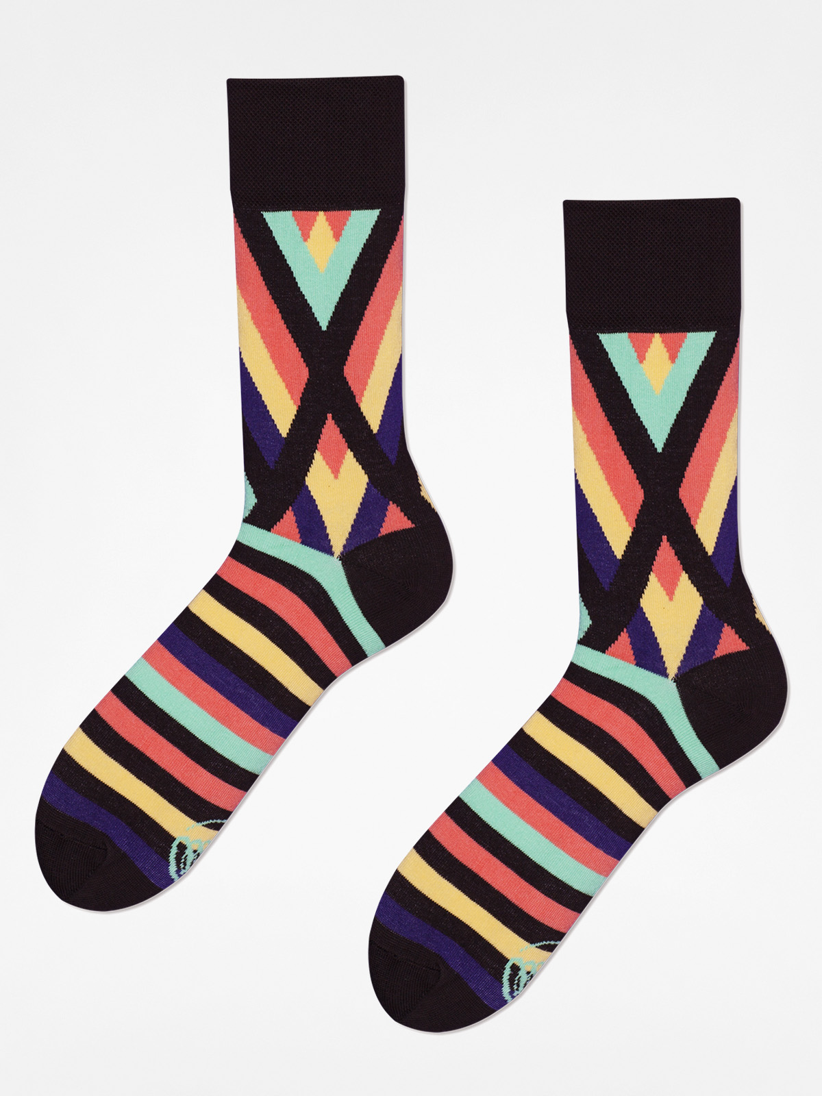 Many Mornings Socks X Stripes Light (brown/multi stripe)