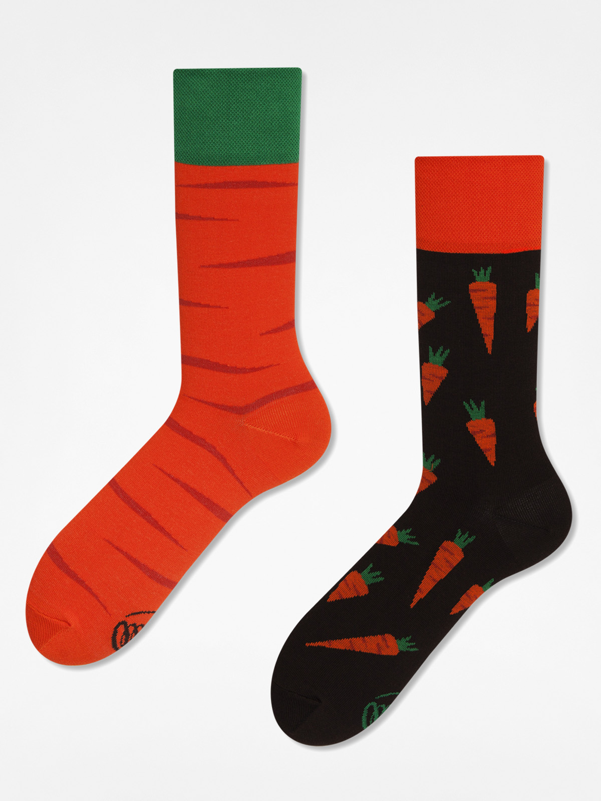 Many Mornings Socks Garden Carrots (orange/brown)