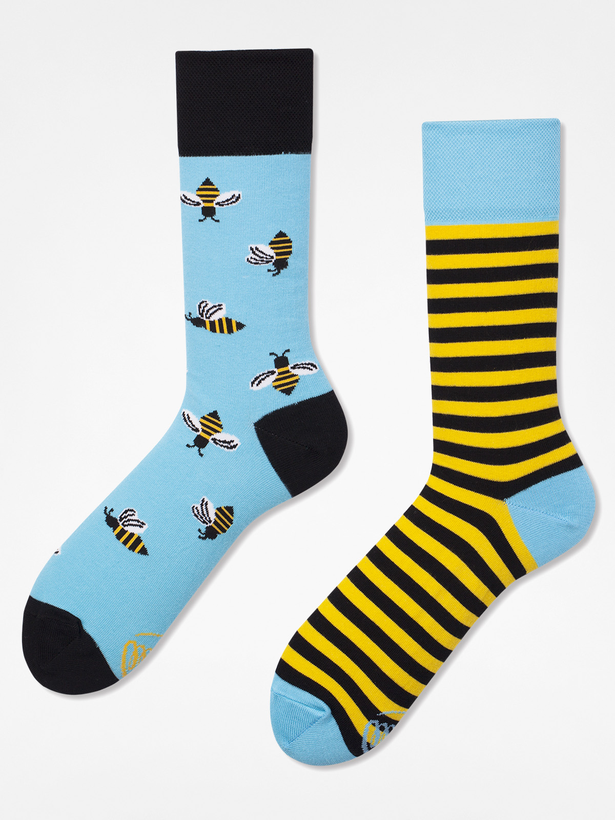 Many Mornings Socks Bee Bee (blue/yellow)