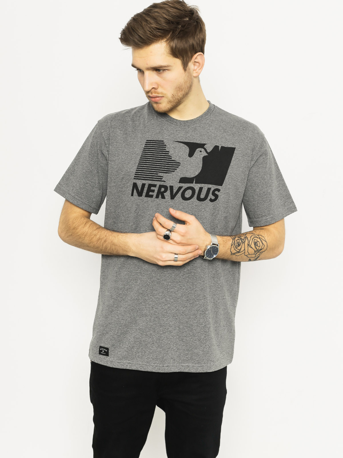 Nervous T-shirt Broadcast (grey)