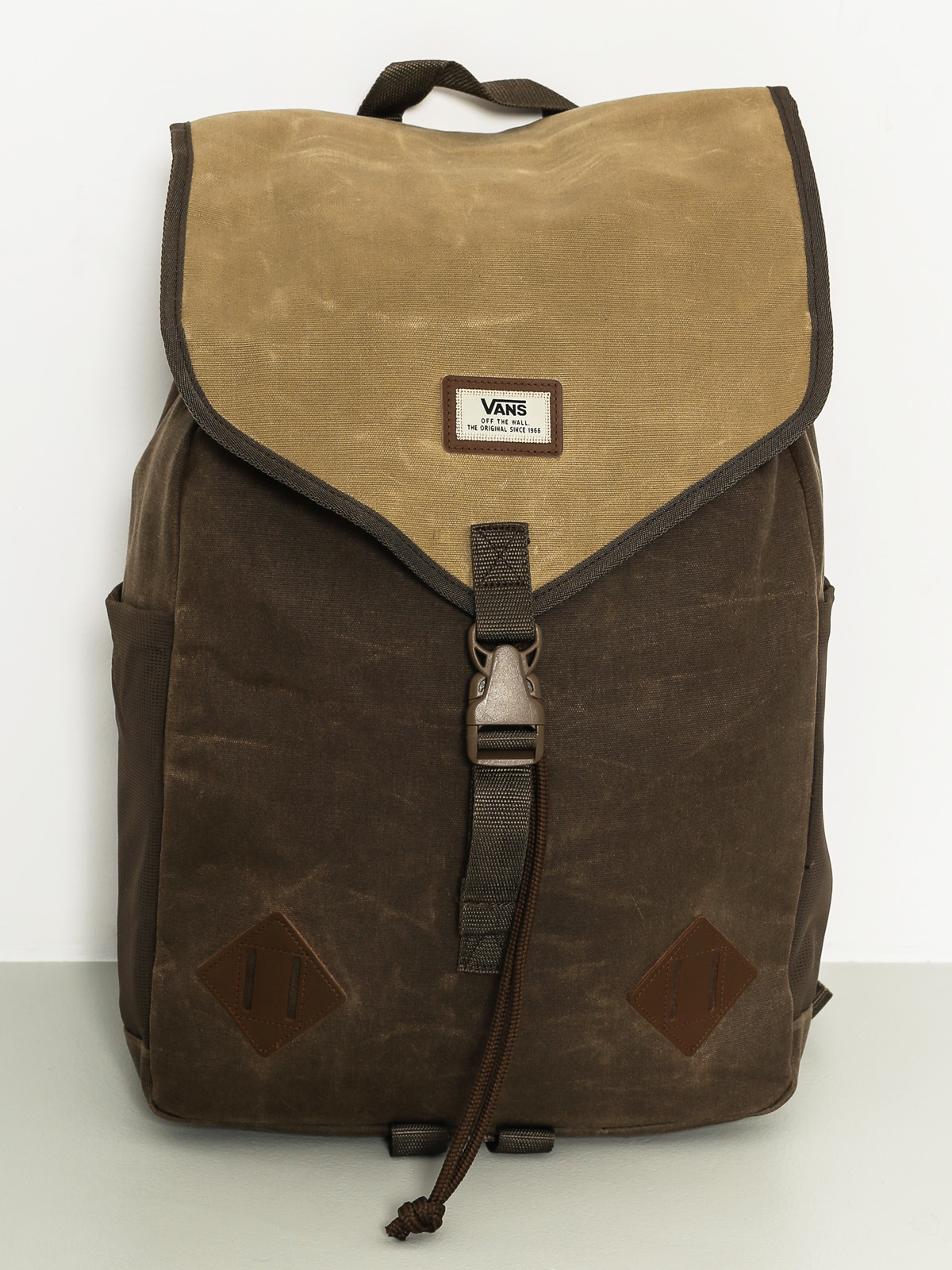 vans khaki backpack