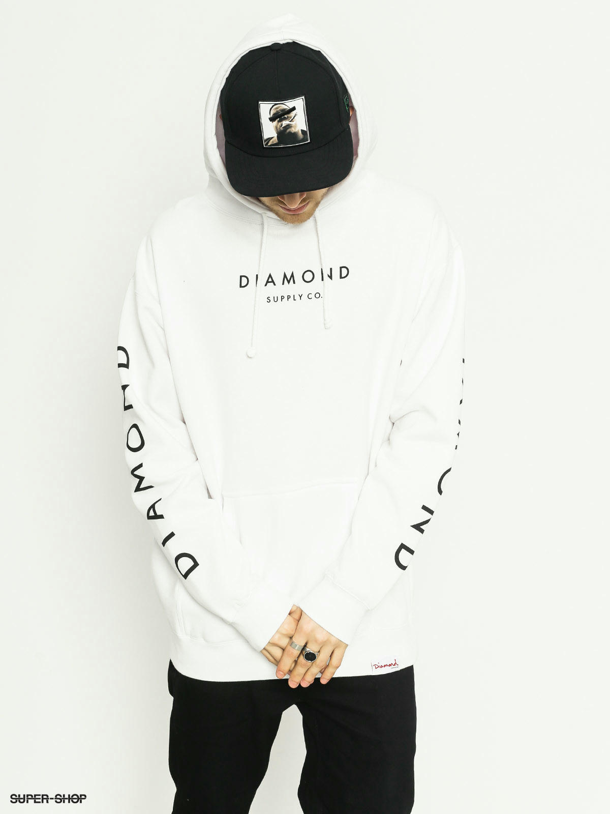 Diamond supply hot sale co white hoodie