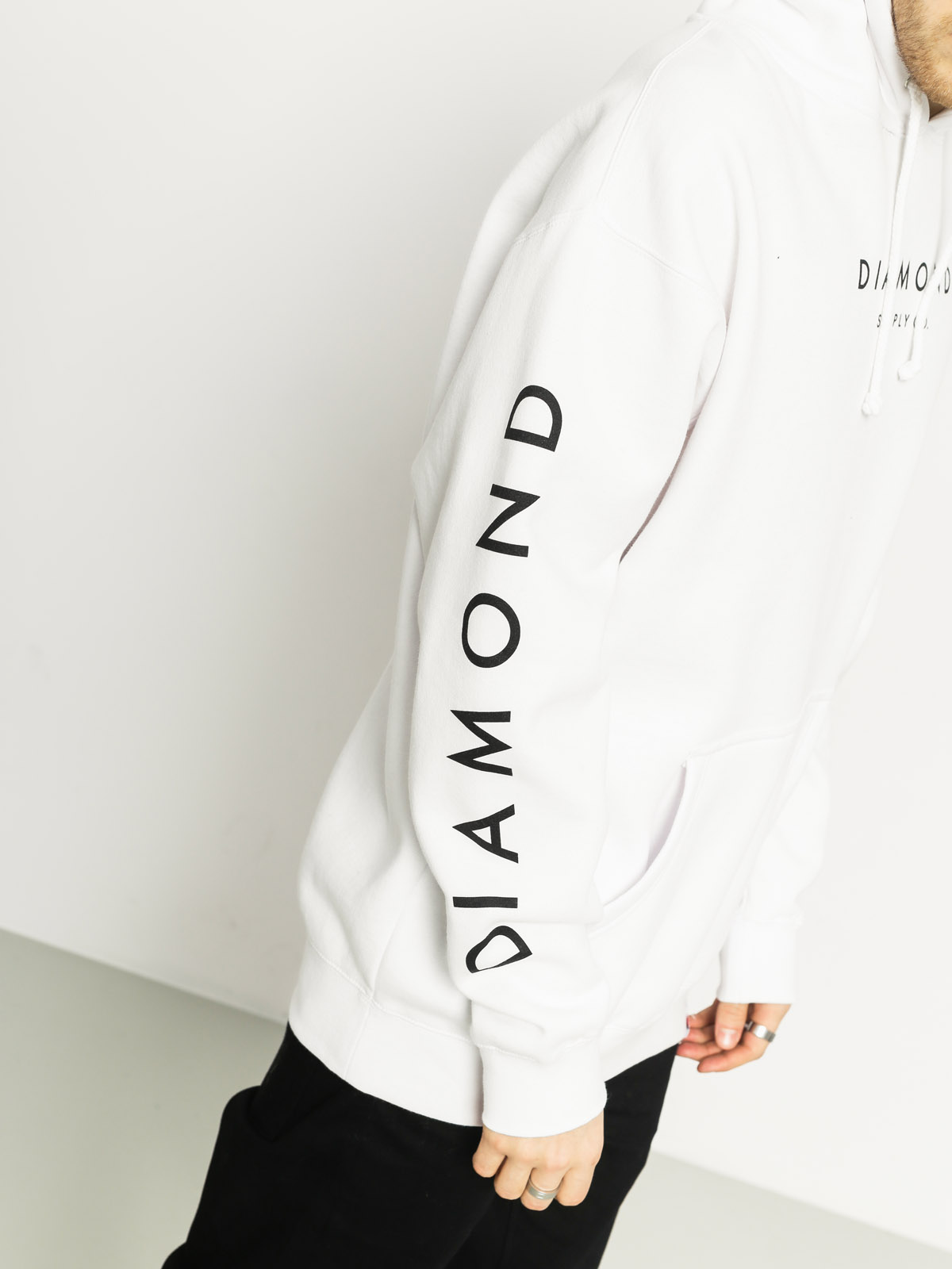 Diamond Supply Co. Hoodie Stone Cut HD (white)
