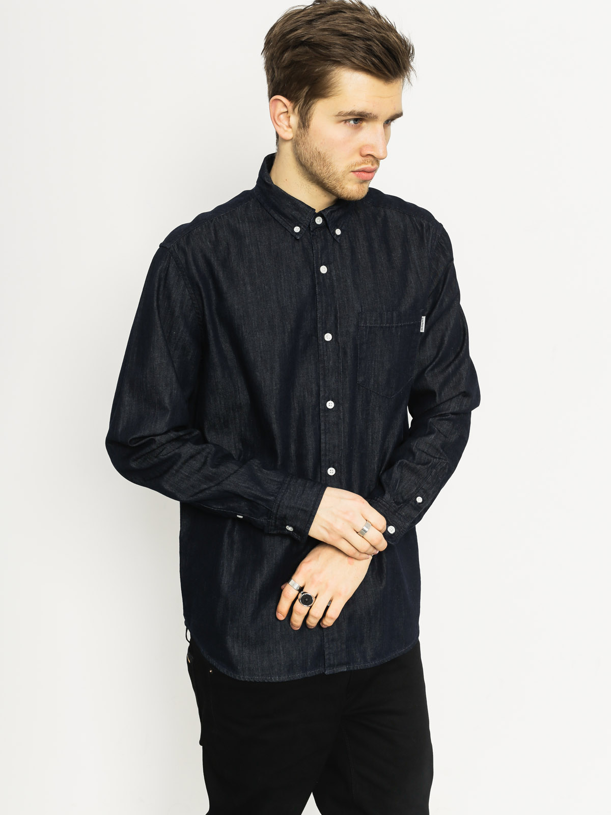Carhartt Shirt Civil LS (blue rinsed)